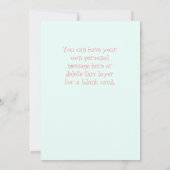 Wirble Beförderung & Herz, Baby Dankeschön Hinweis Mitteilungskarte (Rückseite)