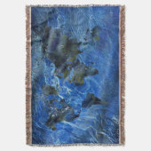 Wirble blaue Acrylweltkarte Decke (Vorderseite Vertikal)