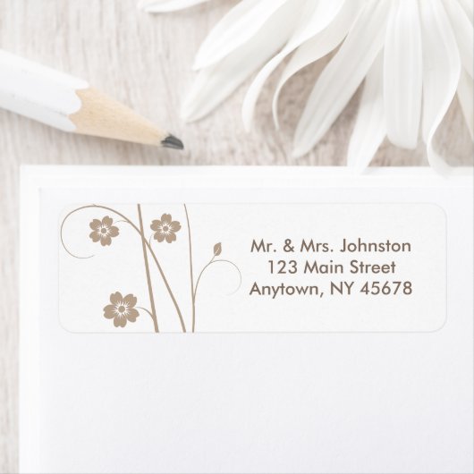 Wirble Bloom-Adressetikett (Insitu)