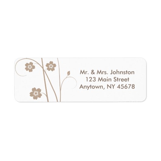 Wirble Bloom-Adressetikett (Vorne)