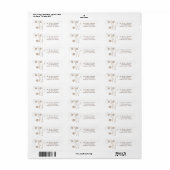 Wirble Bloom-Adressetikett (Vorne)