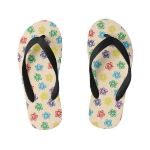 Wirble Blumenkreise Kinderbadesandalen