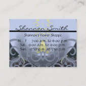 Wirble Cala Lilly Business Card Visitenkarte (Rückseite)