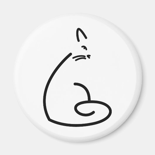 Wirble Cat-Silhouette Magnet (Vorne)
