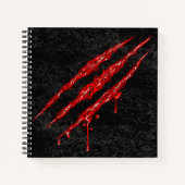 Wirble Claw Marks Notizblock (Vorderseite)