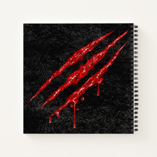 Wirble Claw Marks Notizblock (Rückseite)