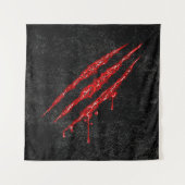 Wirble Claw Marks Wandteppich (Vorderseite)