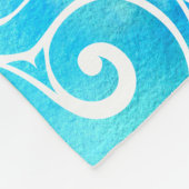 Wirble Dolphin-Familie Fleecedecke (Ecke)