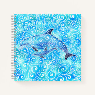 Wirble Dolphin-Familie Notizblock