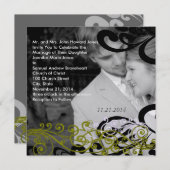 Wirble Einladung zu Hochzeiten in Ihrem Foto (Vorne/Hinten)