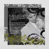 Wirble Einladung zu Hochzeiten in Ihrem Foto (Vorne/Hinten)