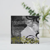 Wirble Einladung zu Hochzeiten in Ihrem Foto (Stehend Vorderseite)