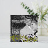 Wirble Einladung zu Hochzeiten in Ihrem Foto (Stehend Vorderseite)