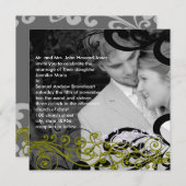 Wirble Einladung zu Hochzeiten in Ihrem Foto (Vorne/Hinten)