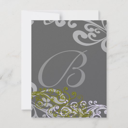 Wirble Einladung zu Hochzeiten in Ihrem Foto (Rückseite)