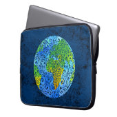 Wirble Erde Laptopschutzhülle (Vorderseite Links)