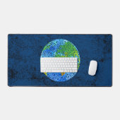 Wirble Erde Schreibtischunterlage (Tastatur & Maus)