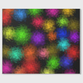 Wirble Farbblasen Geschenkpapier (Flach)