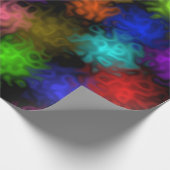 Wirble Farbblasen Geschenkpapier (Ecke)