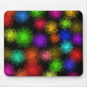 Wirble Farbblasen Mousepad