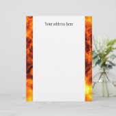Wirble Flammen Briefkopf (Stehend Vorderseite)