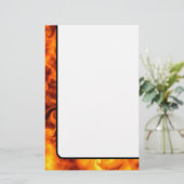 Wirble Flammen Briefpapier (Stehend Vorderseite)