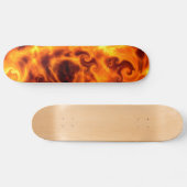 Wirble Flammen Skateboard (Horizontal)