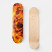Wirble Flammen Skateboard (Vorderseite)