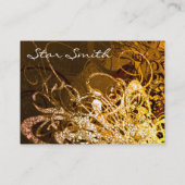 Wirble Florals Chocolate und Orange Sherbert Visitenkarte (Rückseite)