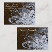 Wirble Floralschokolade und Lavendel Visitenkarte (Vorne/Hinten)