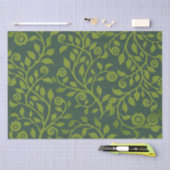 Wirble Foliage Elegant Boho Chic Grüne Natur Seidenpapier (Handwerk)