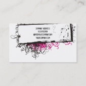 Wirble Geschäfts-Karte Visitenkarte (Rückseite)