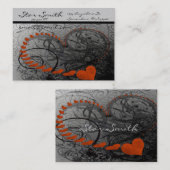 Wirble Herzkarte - - Visitenkarte (Vorne/Hinten)