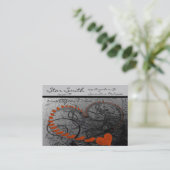 Wirble Herzkarte - - Visitenkarte (Stehend Vorderseite)