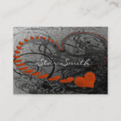 Wirble Herzkarte - - Visitenkarte (Rückseite)