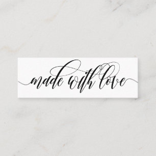 Wirble Kalligraphie aus Liebe - Beilage des Produk Mini Visitenkarte