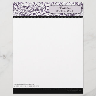 Wirble Lila Boutique Designer Letterhead