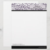 Wirble Lila Boutique Designer Letterhead (Vorne/Hinten)