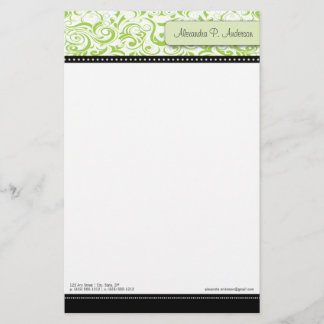 Wirble Limone Boutique Designer Stationierung Briefpapier
