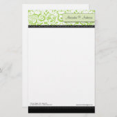 Wirble Limone Boutique Designer Stationierung Briefpapier (Vorne/Hinten)