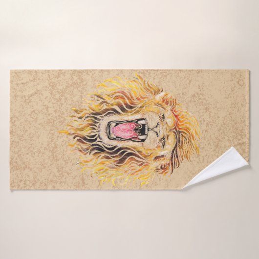 Wirble Lion Badehandtuch (Badehandtuch)