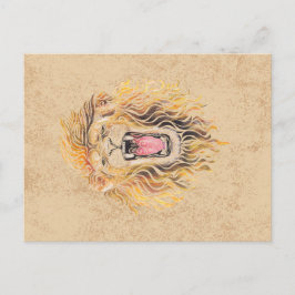 Wirble Lion Postkarte