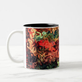 Wirble moderne Kunst 45,5 Zweifarbige Tasse