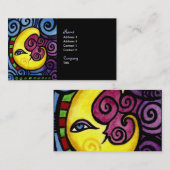 Wirble Mond-Geschäfts-Karte Visitenkarte (Vorne/Hinten)