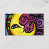 Wirble Mond-Geschäfts-Karte Visitenkarte (Rückseite)