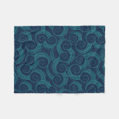 Wirble Ozean-Wellen Fleecedecke (Vorderseite (Horizontal))