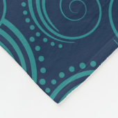 Wirble Ozean-Wellen Fleecedecke (Ecke)