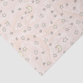 Wirble Pastellfarben, Orange Stars und Moons Seidenpapier (Detail)