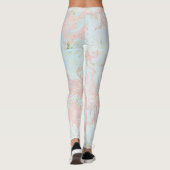 Wirble pastellfarbene Leggings (Rückseite)