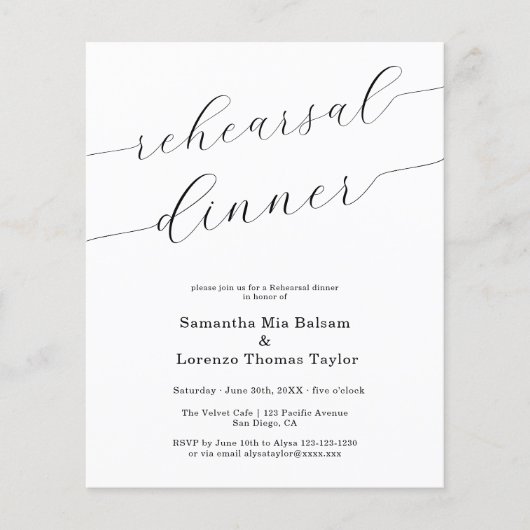 Wirble Probe - Einladung (Vorderseite)